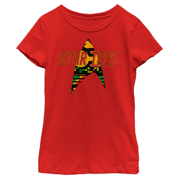 fifth sun Girl's Star Trek Allocations Logo T-Shirt