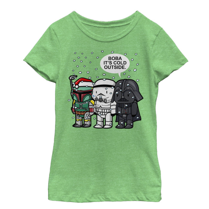 Fifth Sun Girl's Star Wars Boba It's Cold Outside T-Shirt