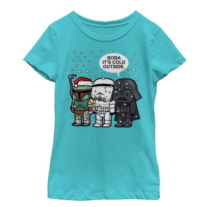 Fifth Sun Girl's Star Wars Boba It's Cold Outside T-Shirt