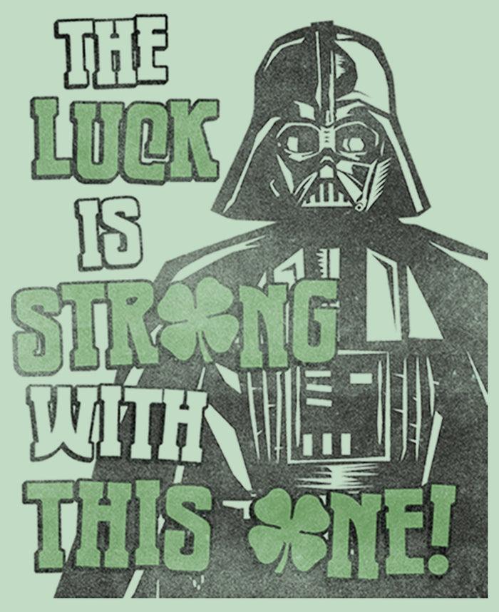 Fifth Sun Girl's Star Wars Darth Vader St. Patrick's Day Luck Is Strong With This One T-Shirt