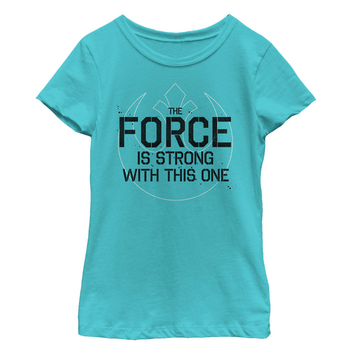 fifth sun Girl's Star Wars Force is Strong with this One Phoenix T-Shirt