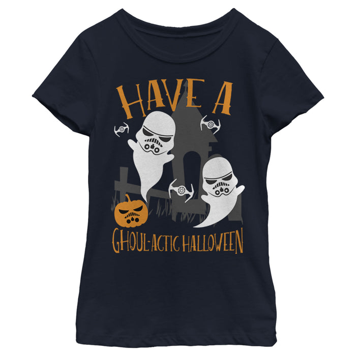 Fifth Sun Girl's Star Wars Ghoulactic Halloween Stormtrooper T-Shirt