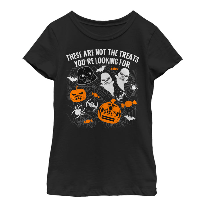 fifth sun Girl's Star Wars Halloween Not the Treats T-Shirt