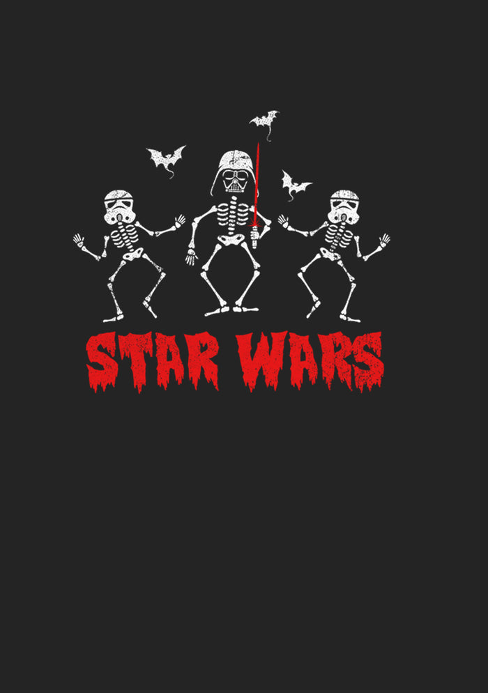 Fifth Sun Girl's Star Wars Halloween Vader Skeletons T-Shirt