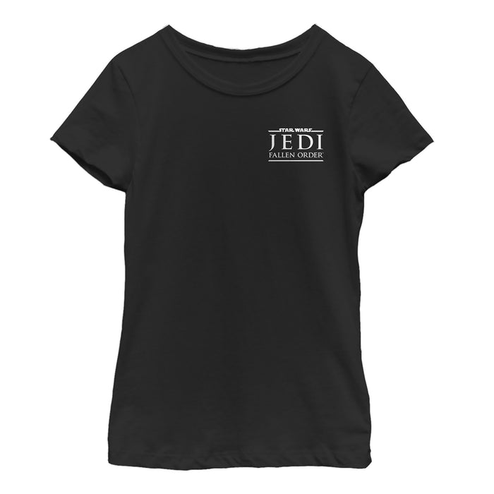 fifth sun Girl's Star Wars Jedi: Fallen Order Badge Logo T-Shirt
