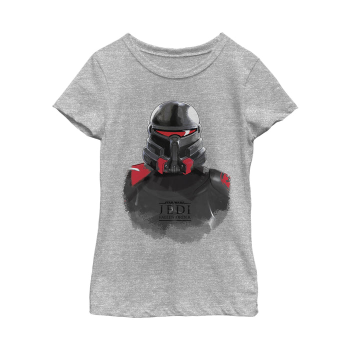 fifth sun Girl's Star Wars Jedi: Fallen Order Purge Trooper Watercolor T-Shirt
