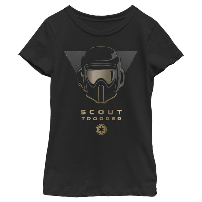 fifth sun Girl's Star Wars Jedi: Fallen Order Scout Trooper Helmet T-Shirt