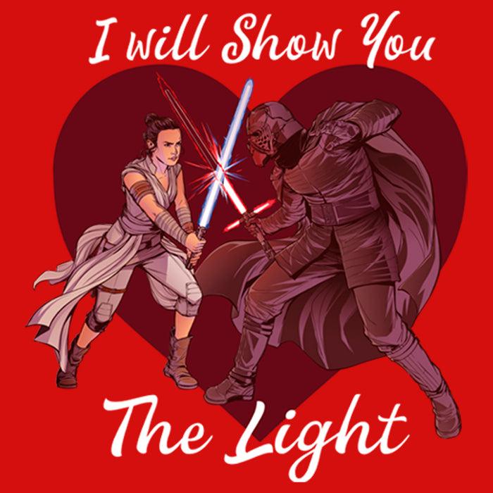 Fifth Sun Girl's Star Wars Kylo Ren And Rey I Will Show You The Light T-Shirt