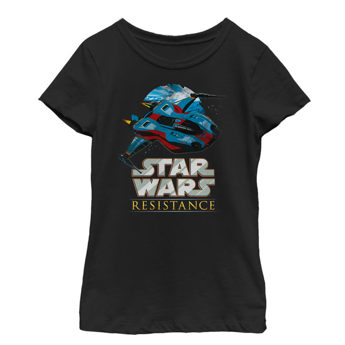 fifth sun Girl's Star Wars Resistance Ace Flight T-Shirt