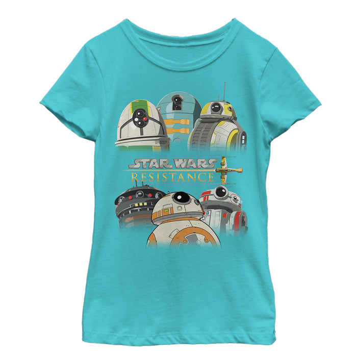 Fifth Sun Girl's Star Wars Resistance Droid Shot T-Shirt