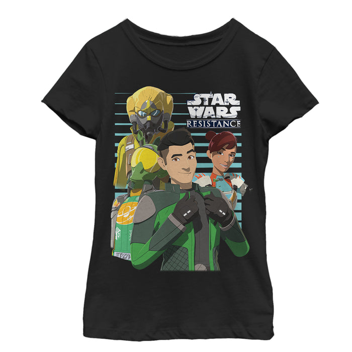 fifth sun Girl's Star Wars Resistance Favorite Characters T-Shirt
