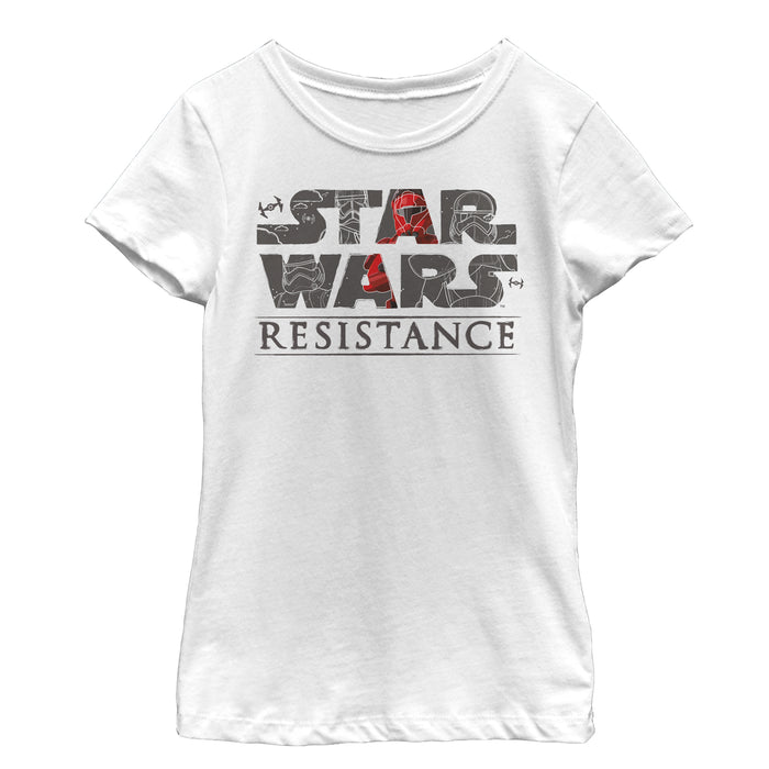 fifth sun Girl's Star Wars Resistance First Order Logo T-Shirt