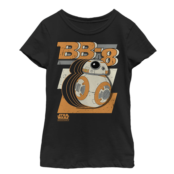 fifth sun Girl's Star Wars Resistance Geometric BB-8 T-Shirt