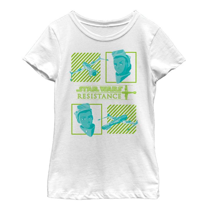 fifth sun Girl's Star Wars Resistance Tam Square T-Shirt