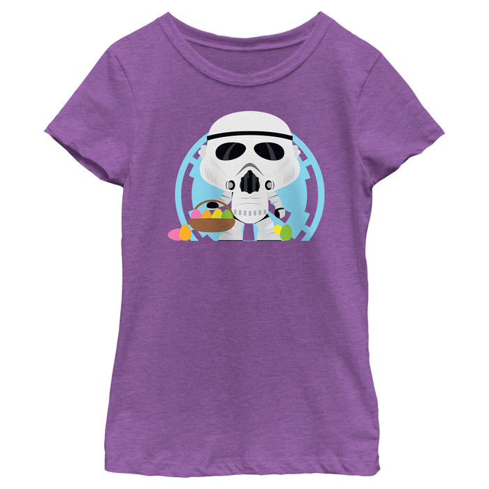 fifth sun Girl's Star Wars Stormtroopers Are Ready To Hunt Eggs On Easter T-Shirt