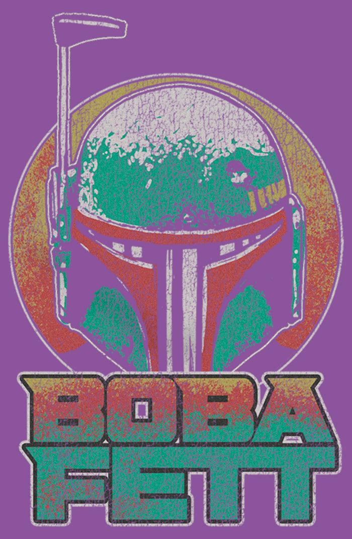 Fifth Sun Girl's Star Wars: The Book Of Boba Fett Distressed Retro Helmet T-Shirt
