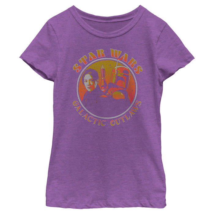 fifth sun Girl's Star Wars: The Book of Boba Fett Galactic Outlaws T-Shirt