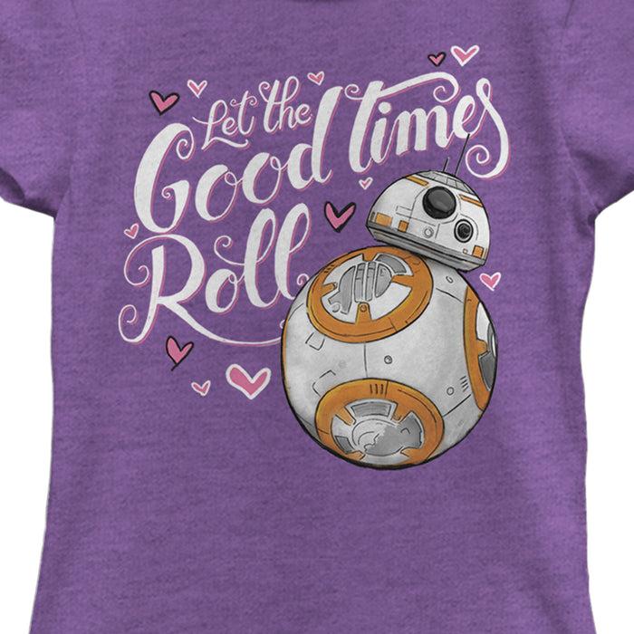 Fifth Sun Girl's Star Wars The Force Awakens BB-8 New Droid In Town T-Shirt