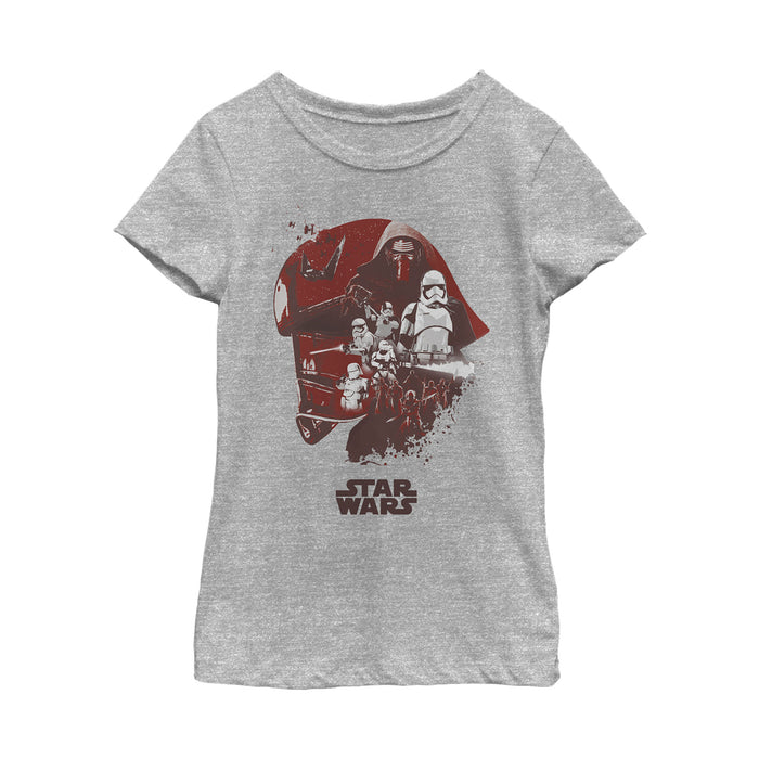 fifth sun Girl's Star Wars The Last Jedi Captain Phasma Helmet T-Shirt