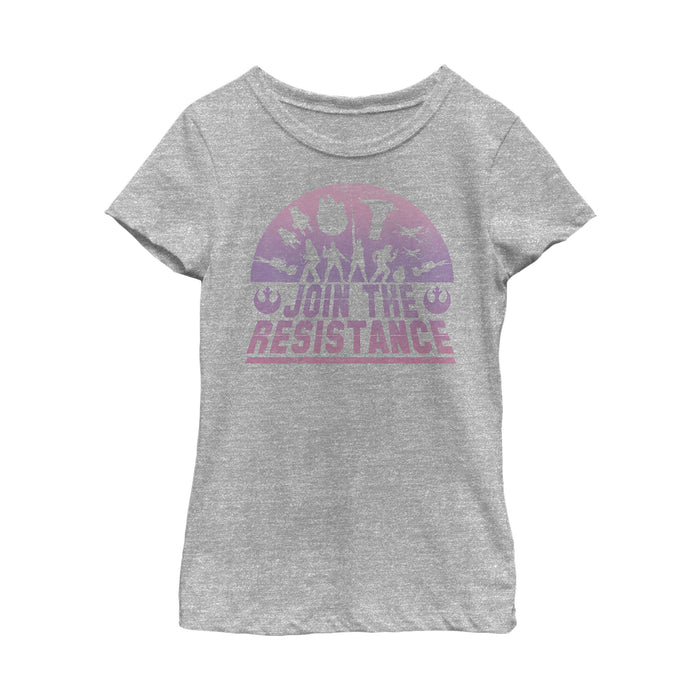 Fifth Sun Girl's Star Wars The Last Jedi Join Silhouette T-Shirt