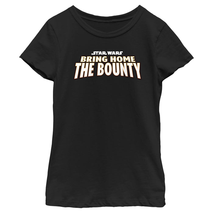 fifth sun Girl's Star Wars: The Mandalorian Bring Home the Bounty T-Shirt