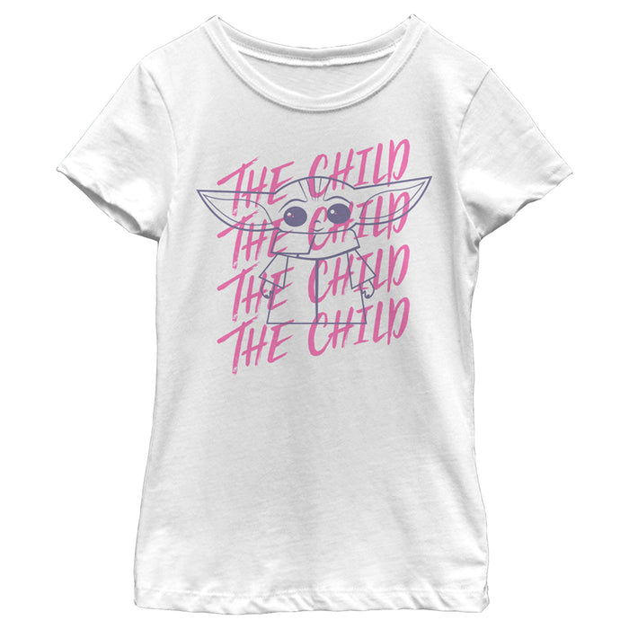 fifth sun Girl's Star Wars: The Mandalorian Child Grogu Sketch T-Shirt