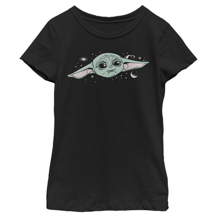 fifth sun Girl's Star Wars: The Mandalorian Daydreaming Child T-Shirt