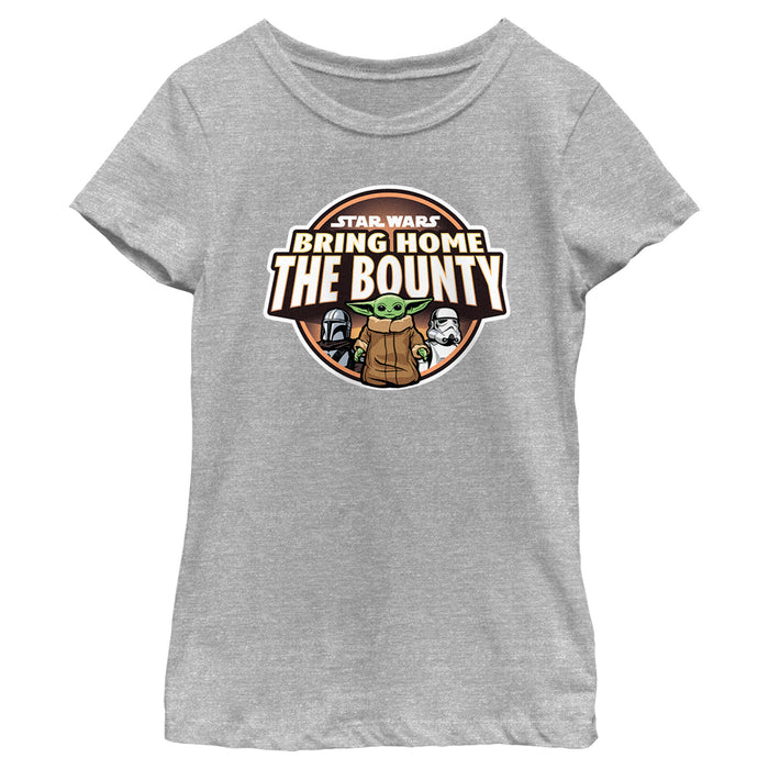 fifth sun Girl's Star Wars: The Mandalorian Grogu Bounty T-Shirt