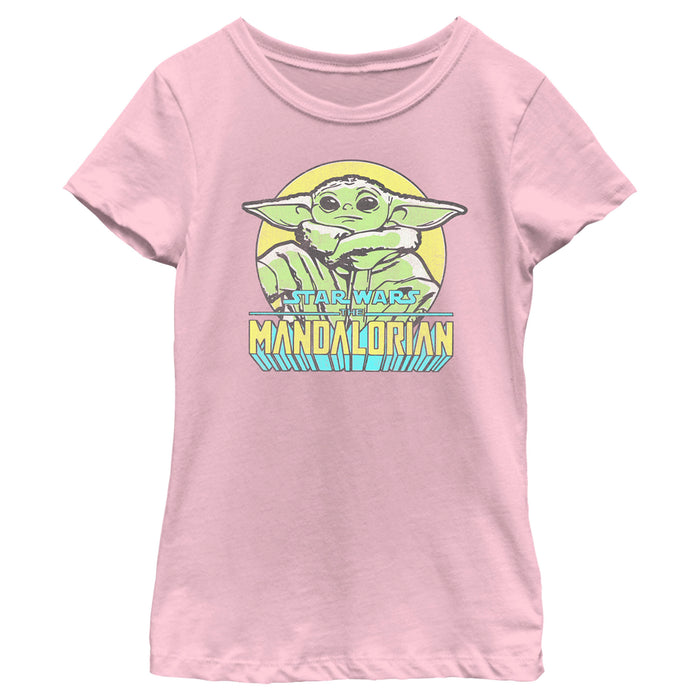 fifth sun Girl's Star Wars: The Mandalorian Grogu Drawing T-Shirt