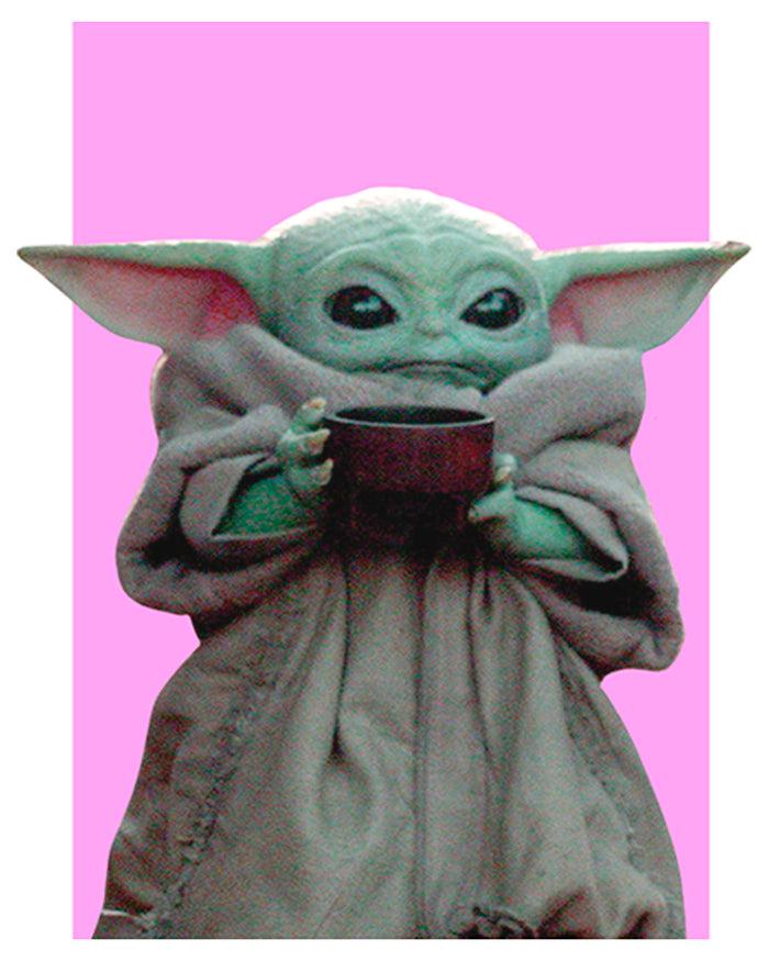 Fifth Sun Girl's Star Wars: The Mandalorian Grogu Drink T-Shirt