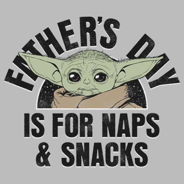 Fifth Sun Girl's Star Wars: The Mandalorian Grogu Father's Day Is For Naps & Snacks T-Shirt