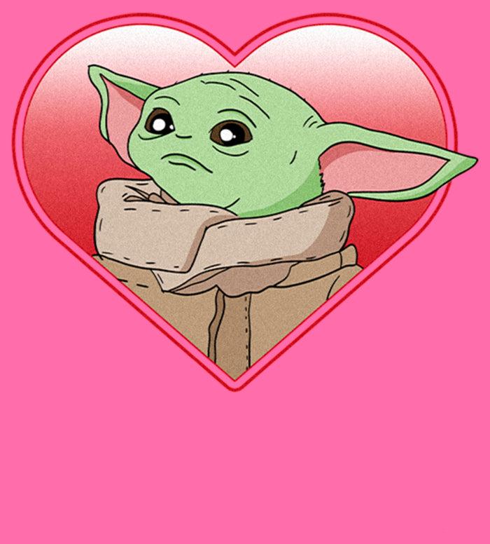 Fifth Sun Girl's Star Wars: The Mandalorian Grogu Heart Look T-Shirt