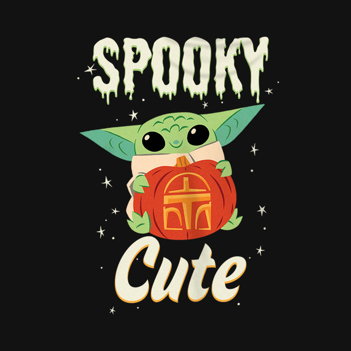 Fifth Sun Girl's Star Wars: The Mandalorian Halloween Grogu Spooky Cute Pumpkin T-Shirt