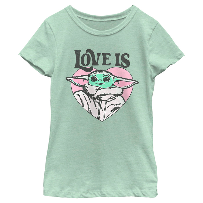 Fifth Sun Girl's Star Wars: The Mandalorian Love Is Grogu T-Shirt