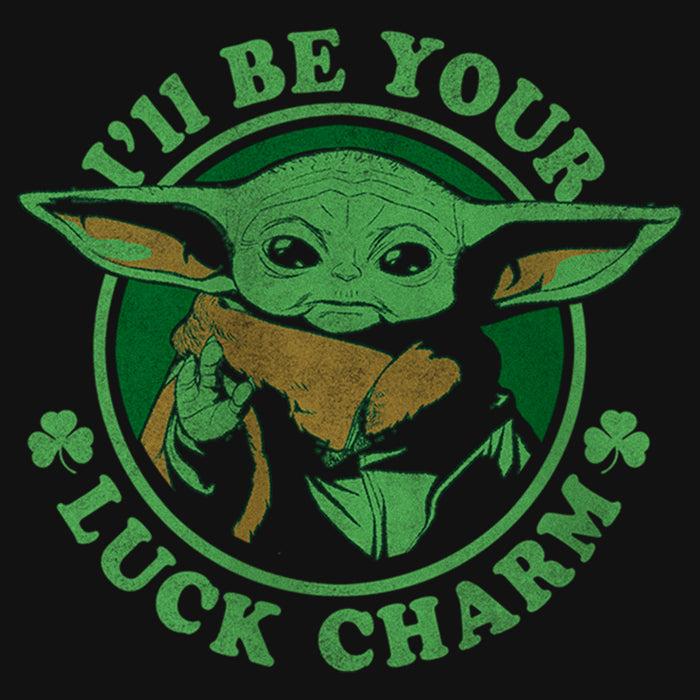 Fifth Sun Girl's Star Wars: The Mandalorian St. Patrick's Day Grogu I'll Be Your Lucky Charm T-Shirt