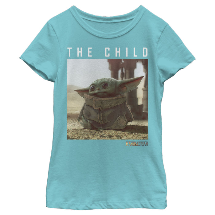 Fifth Sun Girl's Star Wars: The Mandalorian The Child Frame T-Shirt