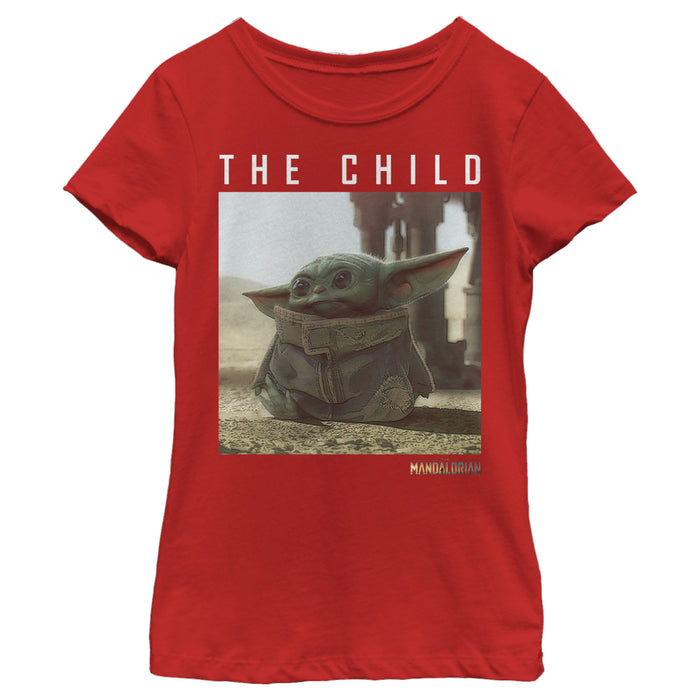 Fifth Sun Girl's Star Wars: The Mandalorian The Child Frame T-Shirt