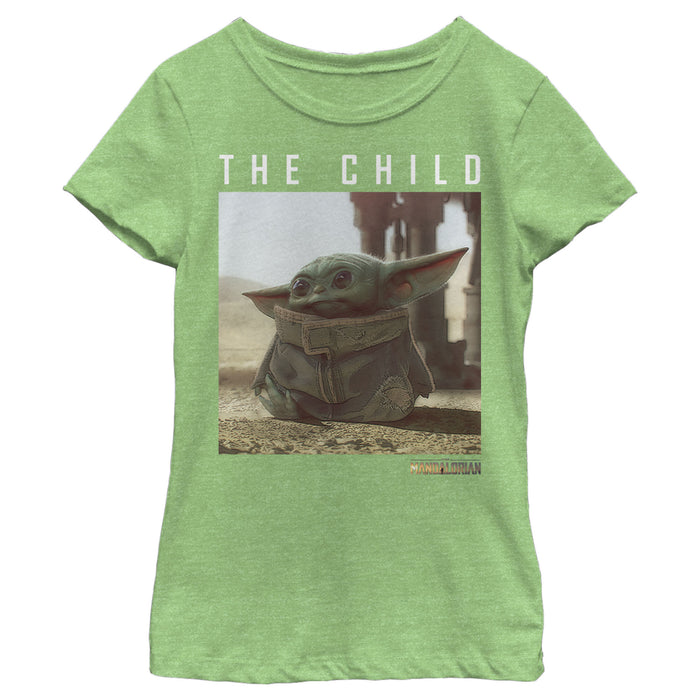 Fifth Sun Girl's Star Wars: The Mandalorian The Child Frame T-Shirt