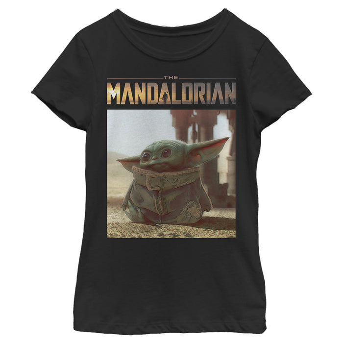 Fifth Sun Girl's Star Wars: The Mandalorian The Child Scene T-Shirt