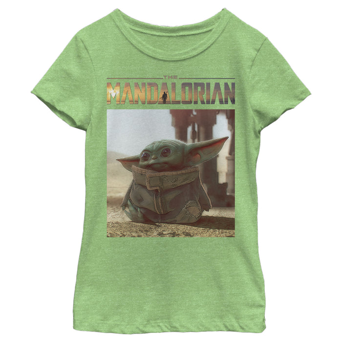 Fifth Sun Girl's Star Wars: The Mandalorian The Child Scene T-Shirt