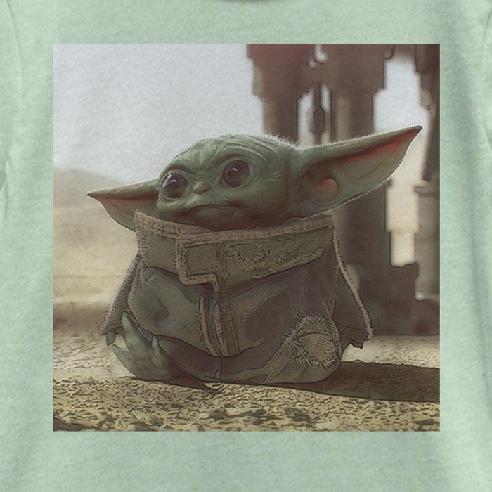 Fifth Sun Girl's Star Wars: The Mandalorian The Mandalorian The Child Square Frame T-Shirt