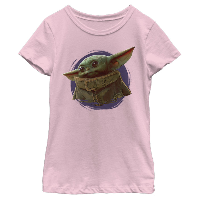 Fifth Sun Girl's Star Wars: The Mandalorian The Mandalorian The Child Circle Halo T-Shirt