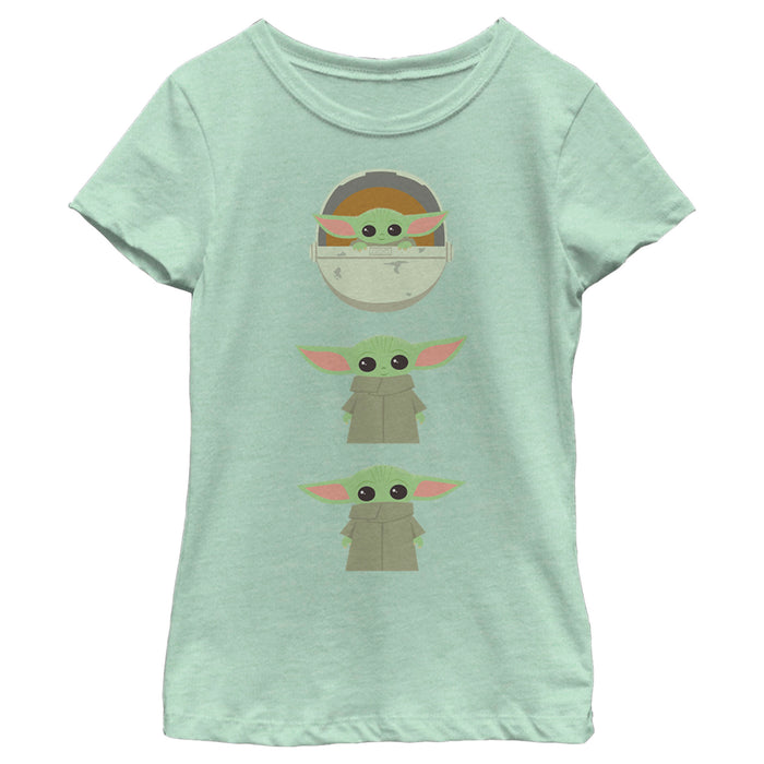 fifth sun Girl's Star Wars: The Mandalorian The Mandalorian The Child Tiny Smile For You T-Shirt