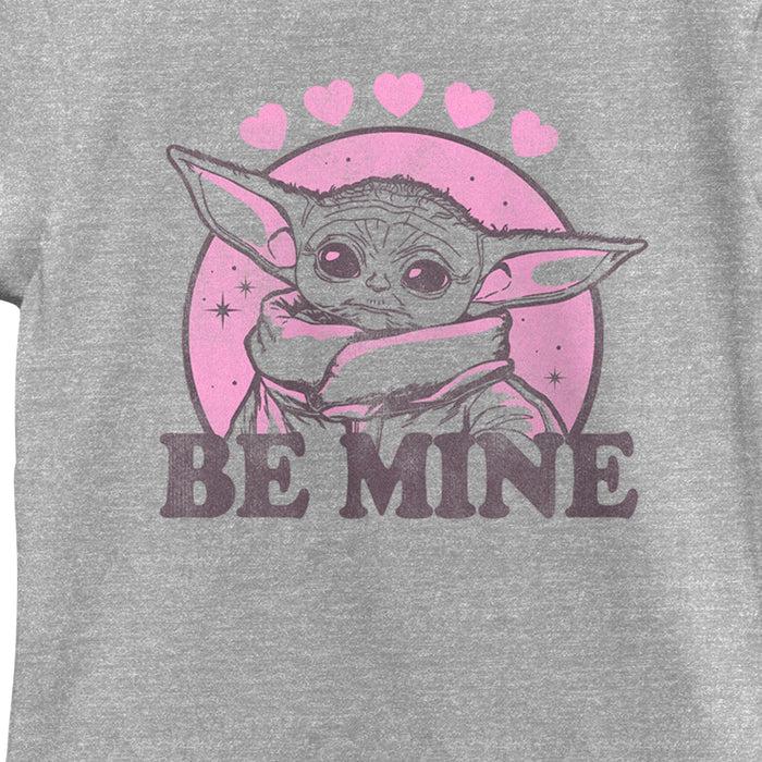 Fifth Sun Girl's Star Wars: The Mandalorian Valentine's Day Grogu Be Mine Retro T-Shirt