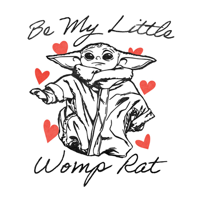 Fifth Sun Girl's Star Wars: The Mandalorian Valentine's Day The Child Be My Womp Rat T-Shirt