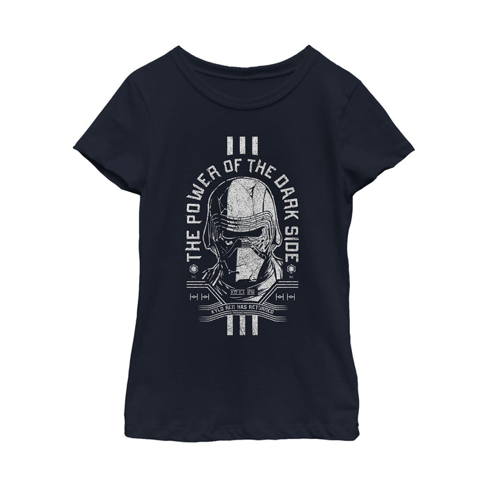 Fifth Sun Girl's Star Wars: The Rise Of Skywalker Cracked Kylo T-Shirt