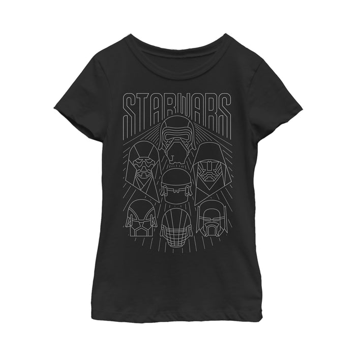 fifth sun Girl's Star Wars: The Rise of Skywalker Dark Side Streak T-Shirt
