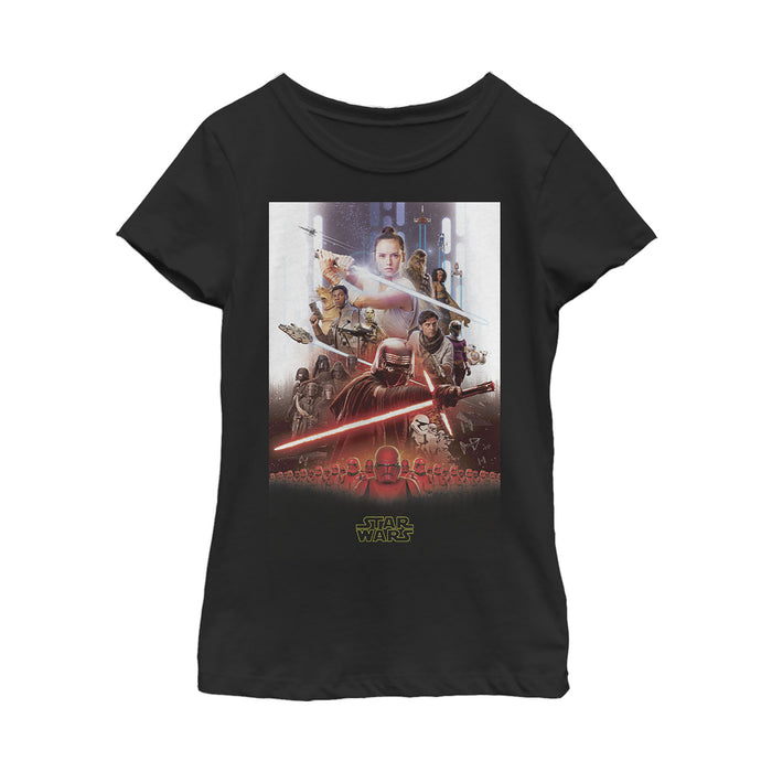 fifth sun Girl's Star Wars: The Rise of Skywalker Epic Poster T-Shirt