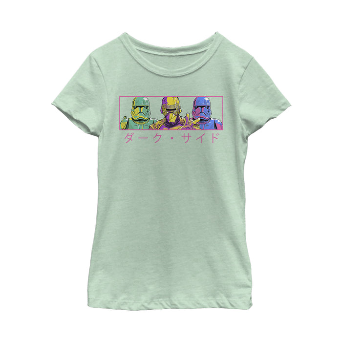 fifth sun Girl's Star Wars: The Rise of Skywalker Kanji Dark Trio T-Shirt