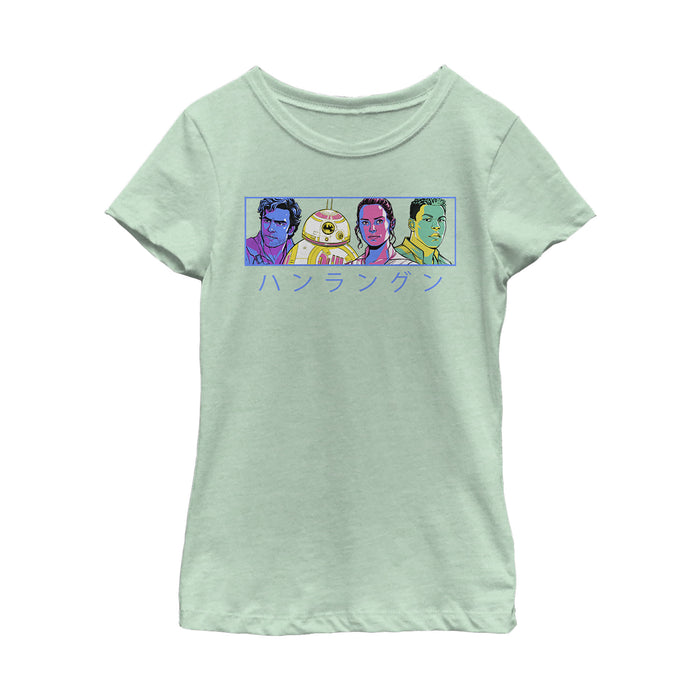 fifth sun Girl's Star Wars: The Rise of Skywalker Kanji Heroes T-Shirt